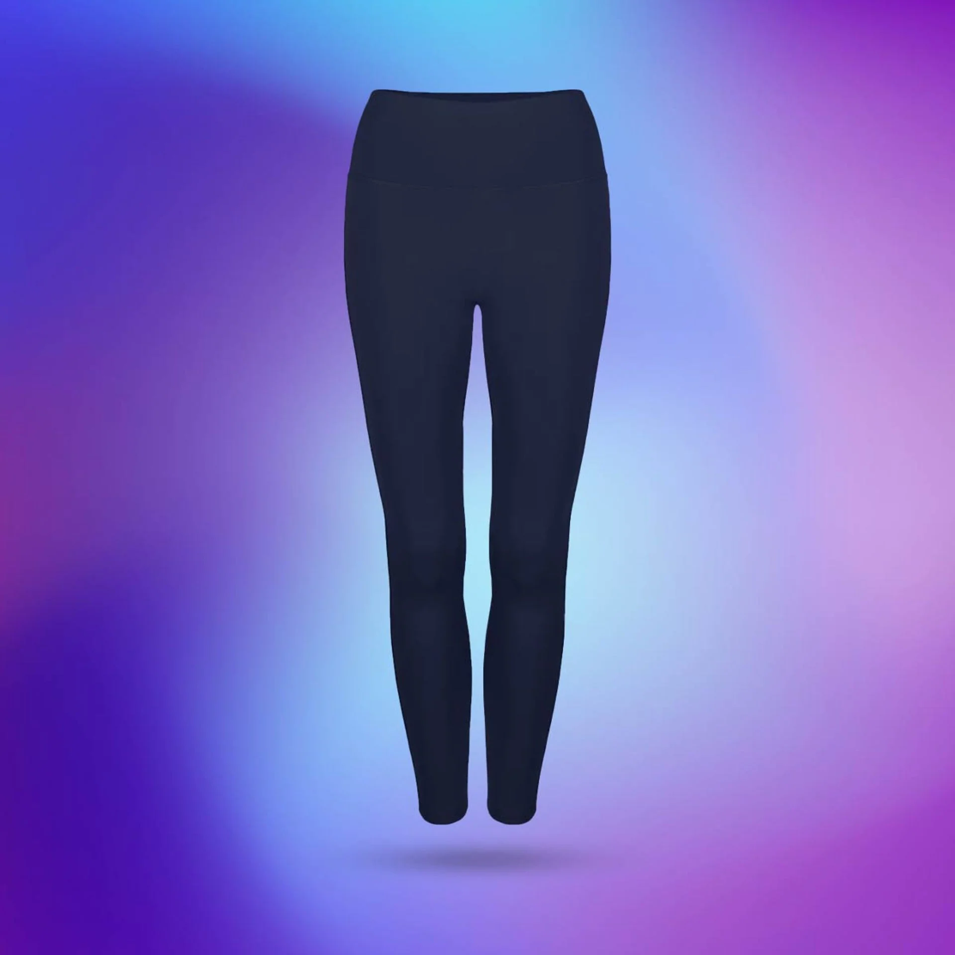 Leggings anticellulite snellente a vita alta - Blu scuro - Image 4