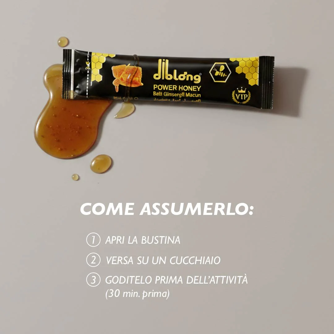 Diblong Power Honey - Potenziatore Sessuale (12 bustine) - Image 3