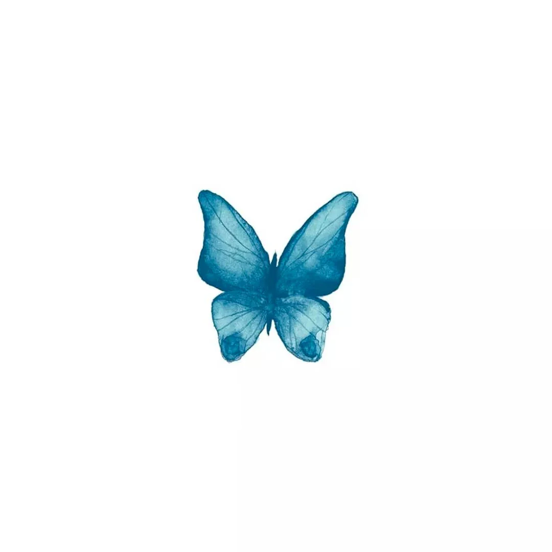 Tattoo temporaneo - Blue butterfly x5 - Image 2