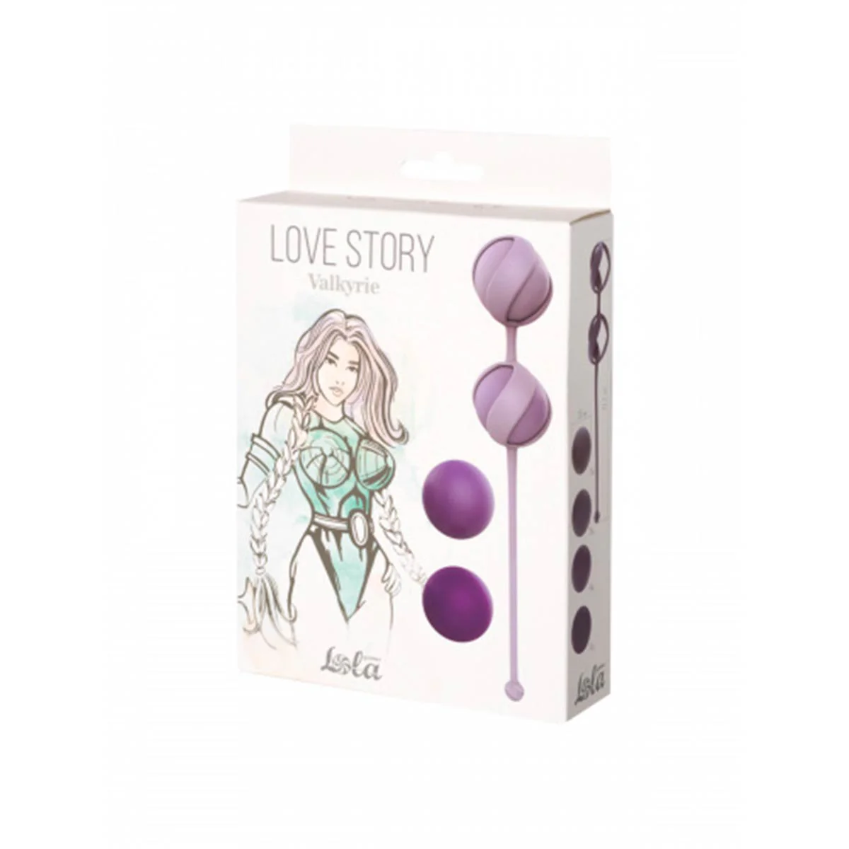 Love Story Valkyrie - Set di Palline Vaginali - Livello Facile e Medio - Viola - Image 4