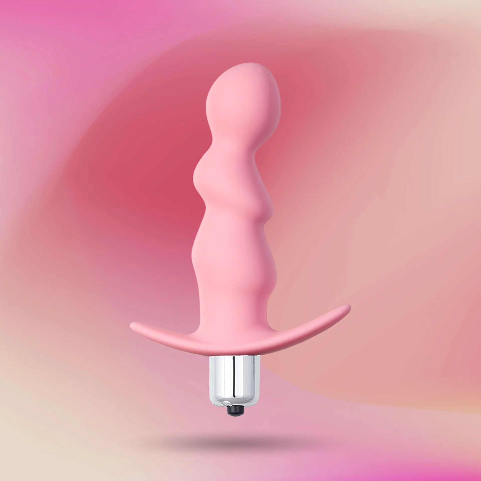 Pannocchione - Plug anale a spirale con vibrazione - Rosa - 9,5cm - Image 3