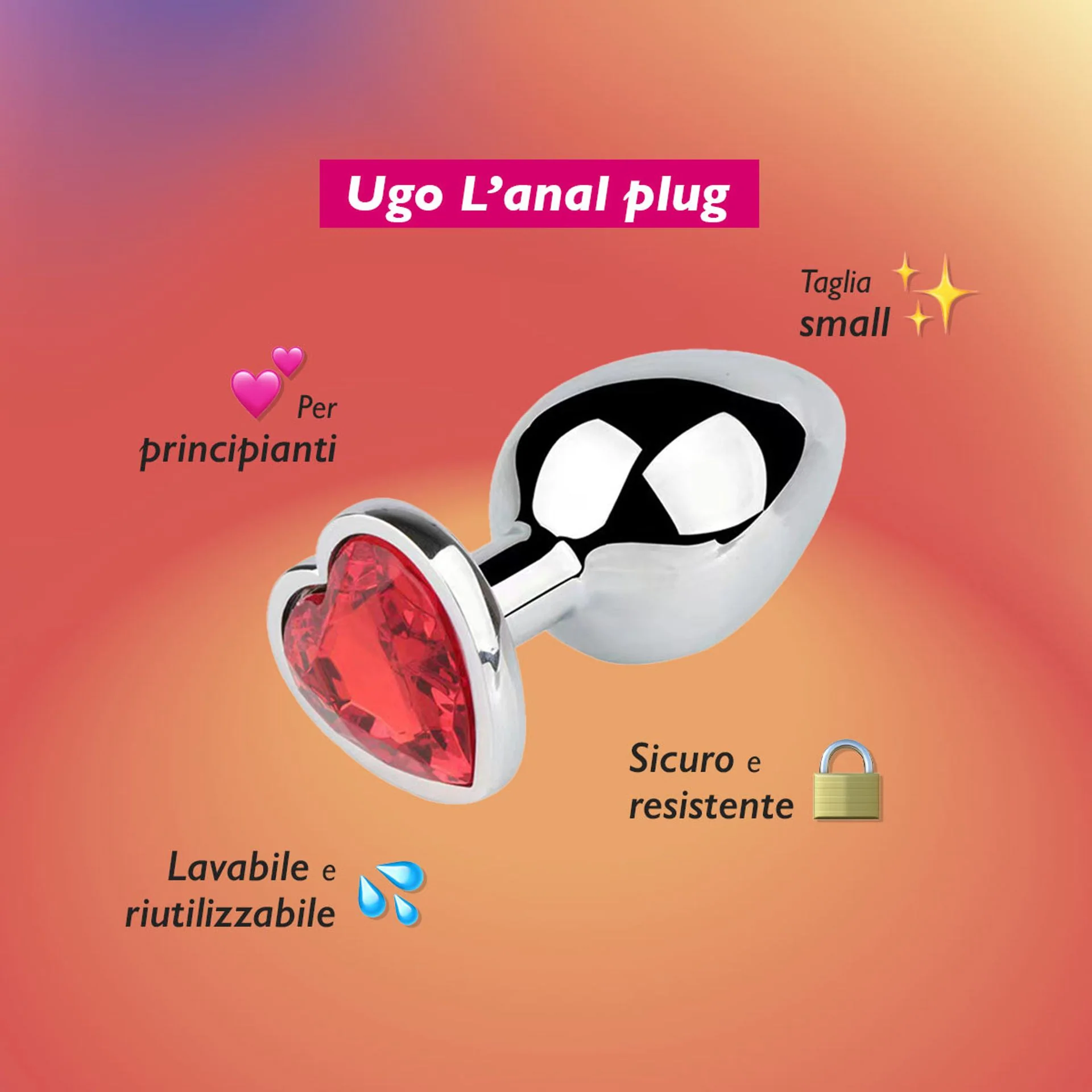 Ugo - L'Anal plugo - 7cm - Image 3